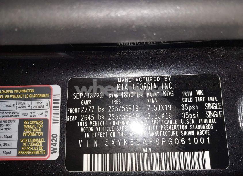 Photo 9 of 2023 Kia Sportage X-LINE (VIN 5XYK6CAF8PG061001)