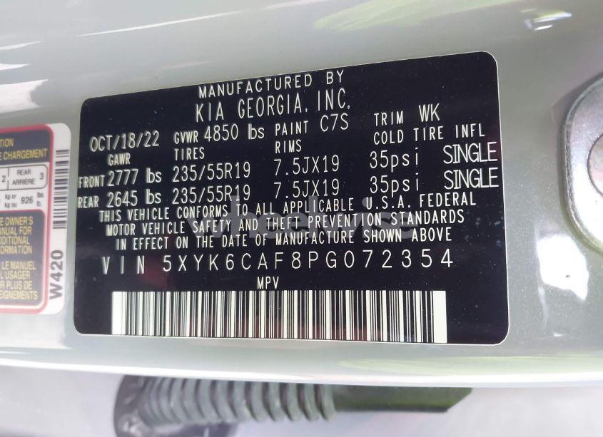 Photo 9 of 2023 Kia Sportage X-LINE (VIN 5XYK6CAF8PG072354)