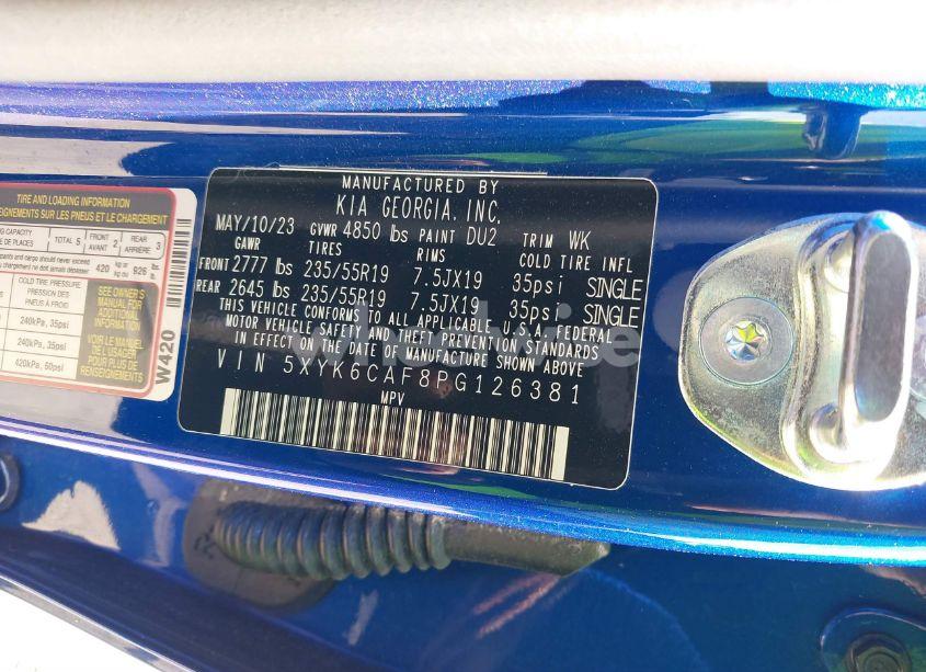 Photo 9 of 2023 Kia Sportage X LINE (VIN 5XYK6CAF8PG126381)