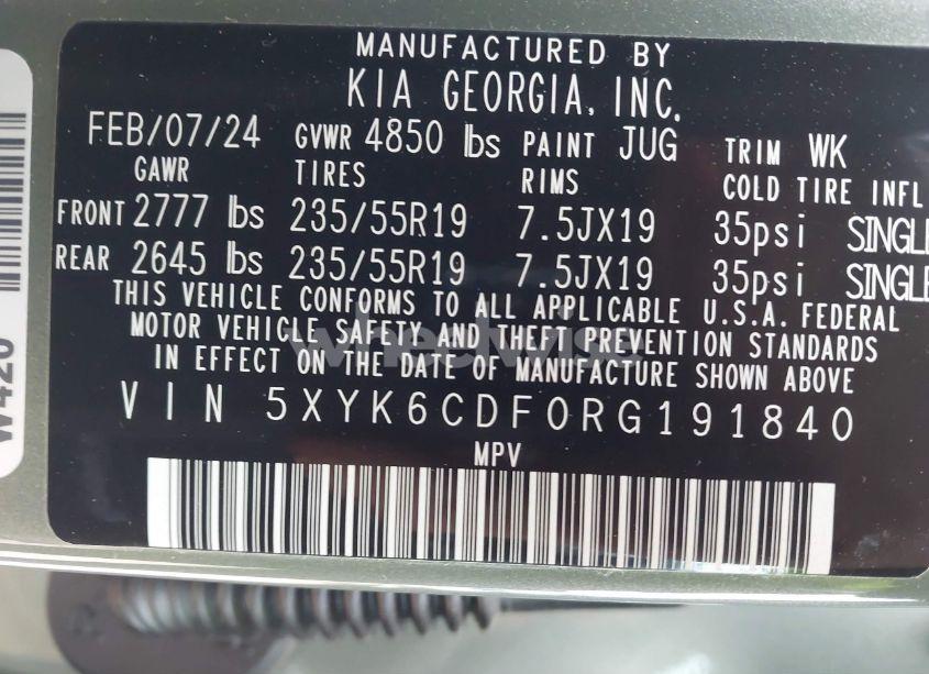 Photo 9 of 2024 Kia Sportage X-LINE (VIN 5XYK6CDF0RG191840)