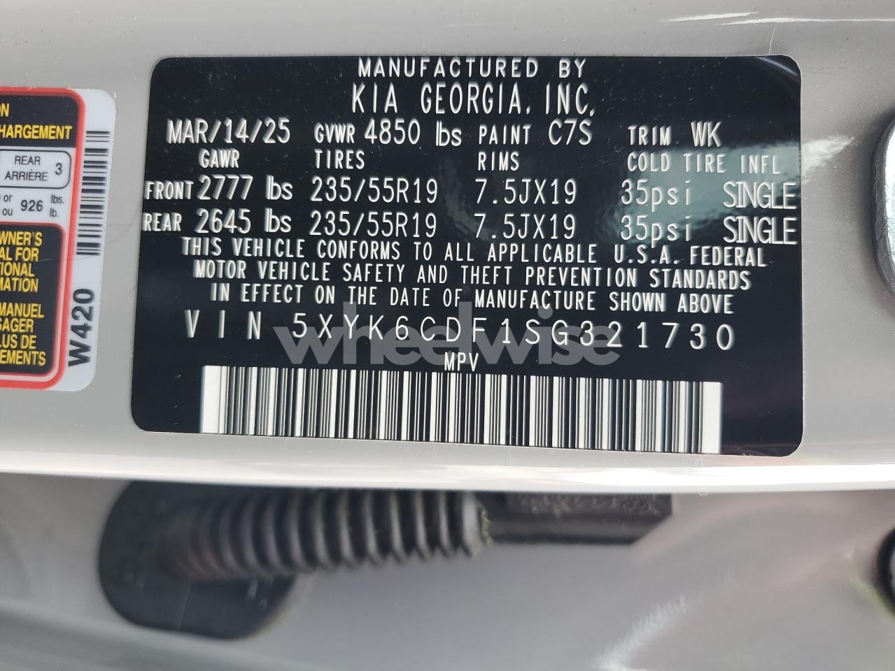 Photo 13 of 2025 KIA SPORTAGE X LINE (VIN 5XYK6CDF1SG321730)