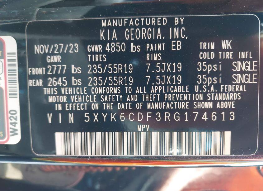 Photo 9 of 2024 Kia Sportage X-LINE (VIN 5XYK6CDF3RG174613)