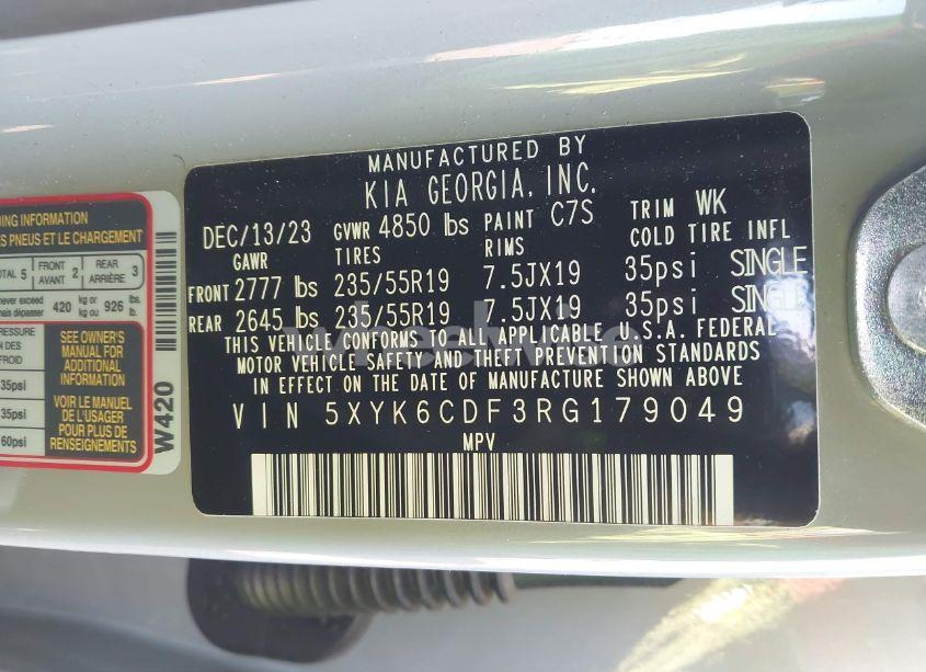 Photo 9 of 2024 Kia Sportage X-LINE (VIN 5XYK6CDF3RG179049)