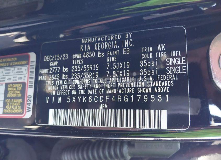 Photo 9 of 2024 Kia Sportage X-LINE (VIN 5XYK6CDF4RG179531)