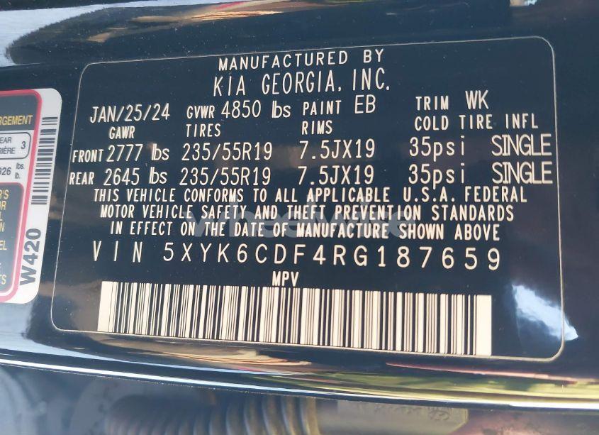 Photo 9 of 2024 Kia Sportage X-LINE (VIN 5XYK6CDF4RG187659)