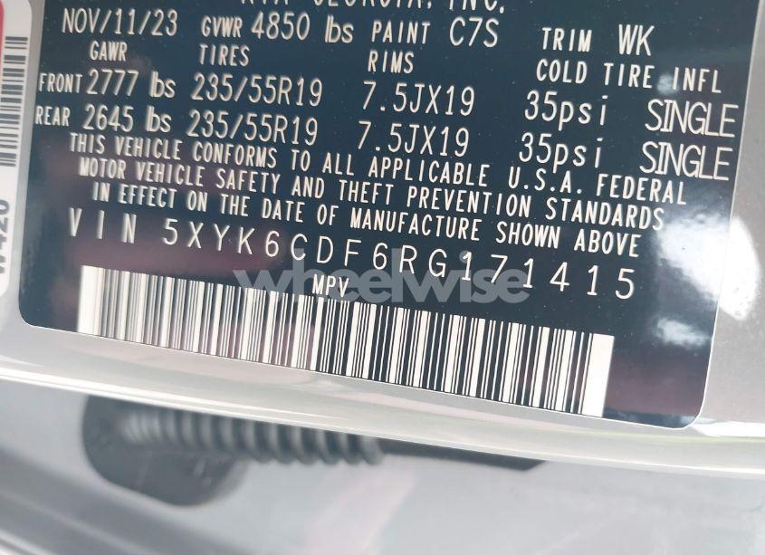 Photo 9 of 2024 Kia Sportage X-LINE (VIN 5XYK6CDF6RG171415)