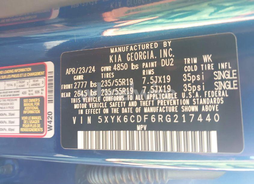 Photo 9 of 2024 Kia Sportage X-LINE (VIN 5XYK6CDF6RG217440)