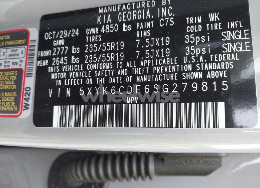 Photo 9 of 2025 Kia Sportage X-LINE (VIN 5XYK6CDF6SG279815)