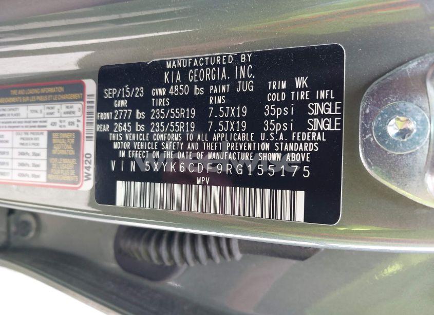 Photo 9 of 2024 Kia Sportage X-LINE (VIN 5XYK6CDF9RG155175)