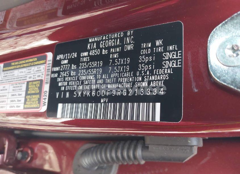 Photo 9 of 2024 Kia Sportage X-LINE (VIN 5XYK6CDF9RG213334)