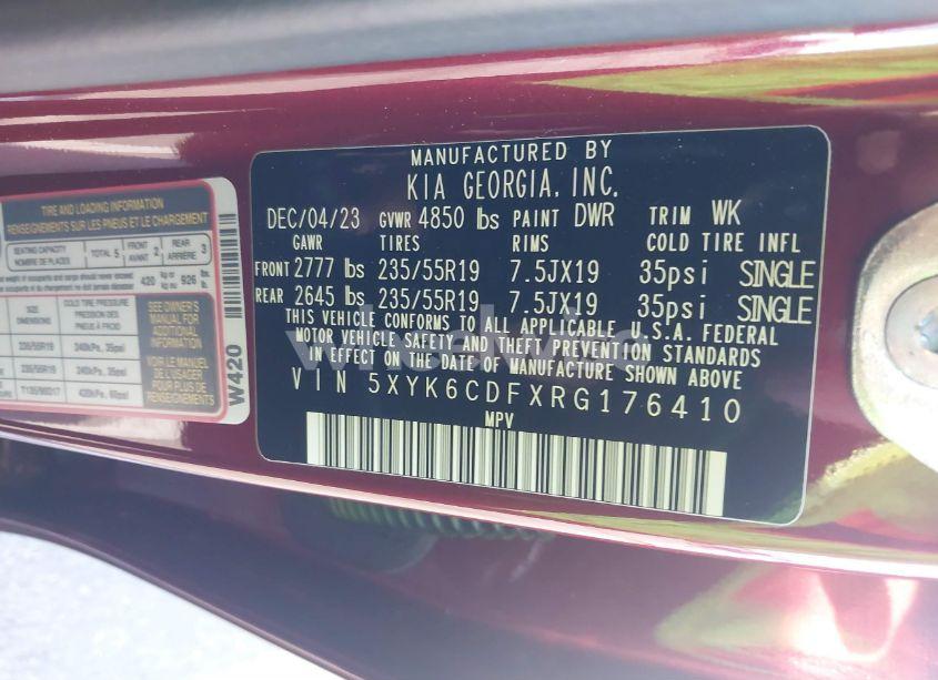 Photo 9 of 2024 Kia Sportage X-LINE (VIN 5XYK6CDFXRG176410)