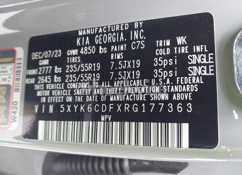 Photo 9 of 2024 Kia Sportage X-LINE (VIN 5XYK6CDFXRG177363)