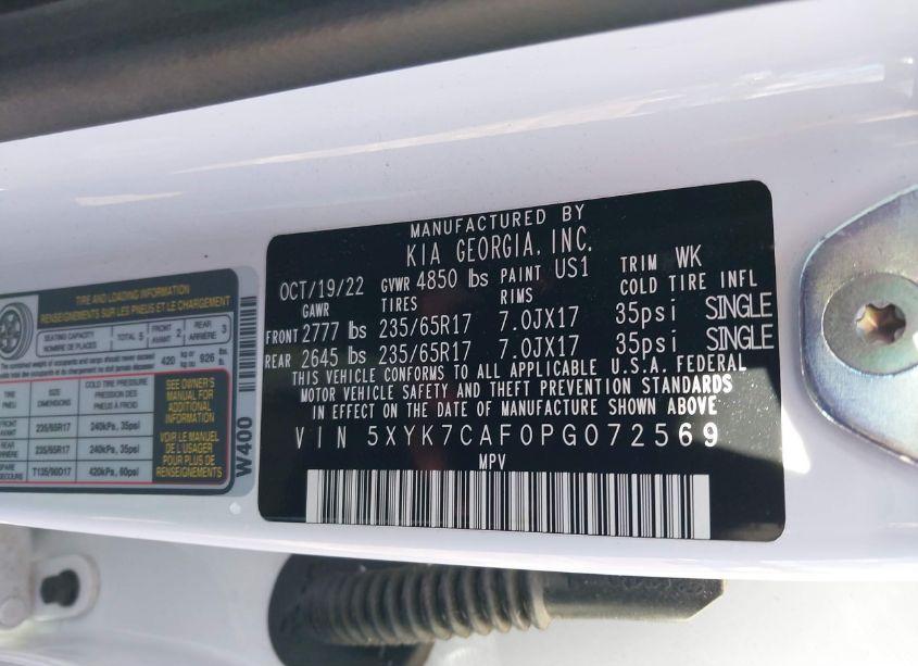 Photo 9 of 2023 Kia Sportage X-PRO PRESTIGE (VIN 5XYK7CAF0PG072569)