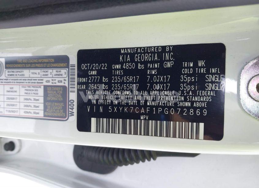 Photo 9 of 2023 Kia Sportage X-PRO PRESTIGE (VIN 5XYK7CAF1PG072869)