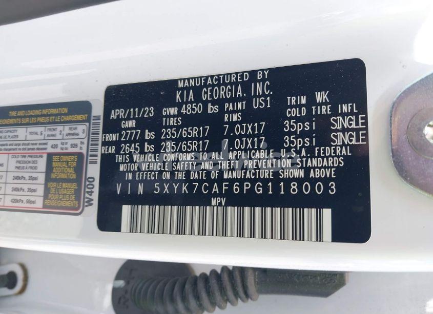 Photo 9 of 2023 Kia Sportage X-PRO (VIN 5XYK7CAF6PG118003)