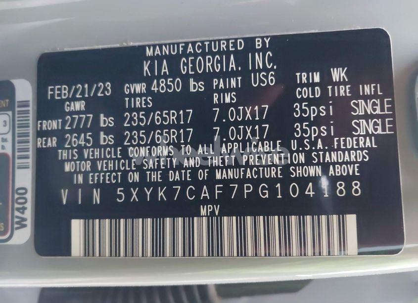 Photo 9 of 2023 Kia Sportage X-PRO (VIN 5XYK7CAF7PG104188)