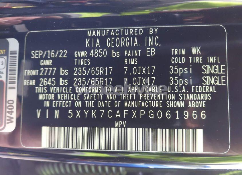 Photo 9 of 2023 Kia Sportage X-PRO PRESTIGE (VIN 5XYK7CAFXPG061966)