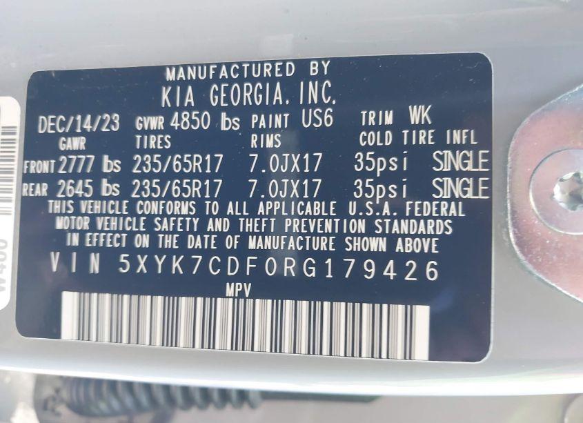 Photo 9 of 2024 Kia Sportage X-PRO (VIN 5XYK7CDF0RG179426)