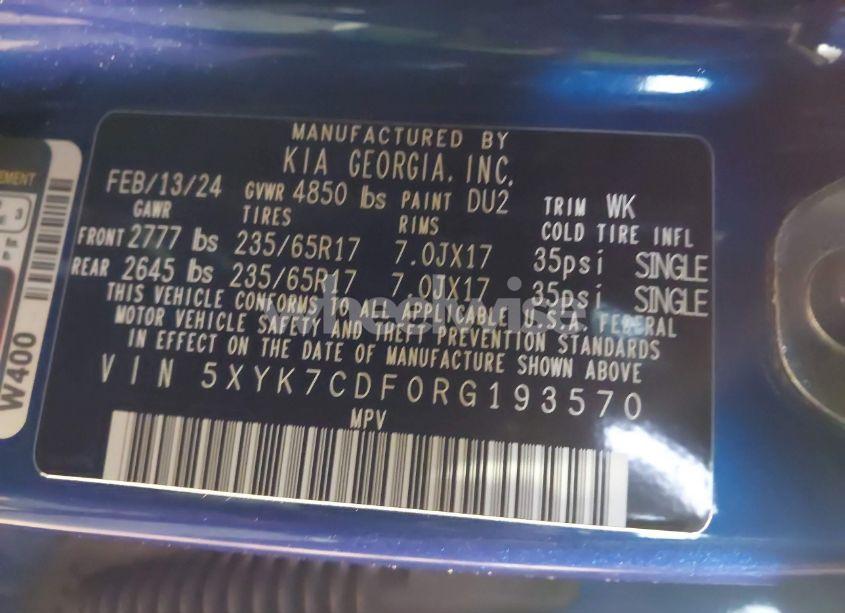 Photo 9 of 2024 Kia Sportage X-PRO (VIN 5XYK7CDF0RG193570)