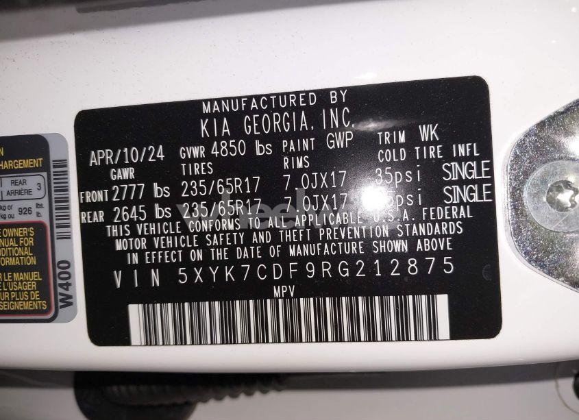 Photo 9 of 2024 Kia Sportage X-PRO PRESTIGE (VIN 5XYK7CDF9RG212875)