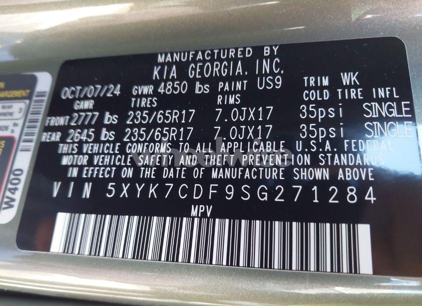 Photo 9 of 2025 Kia Sportage X-PRO PRESTIGE (VIN 5XYK7CDF9SG271284)