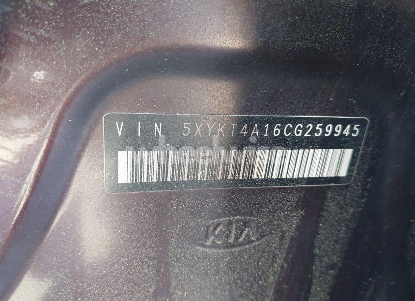 Photo 9 of 2012 Kia Sorento LX (VIN 5XYKT4A16CG259945)