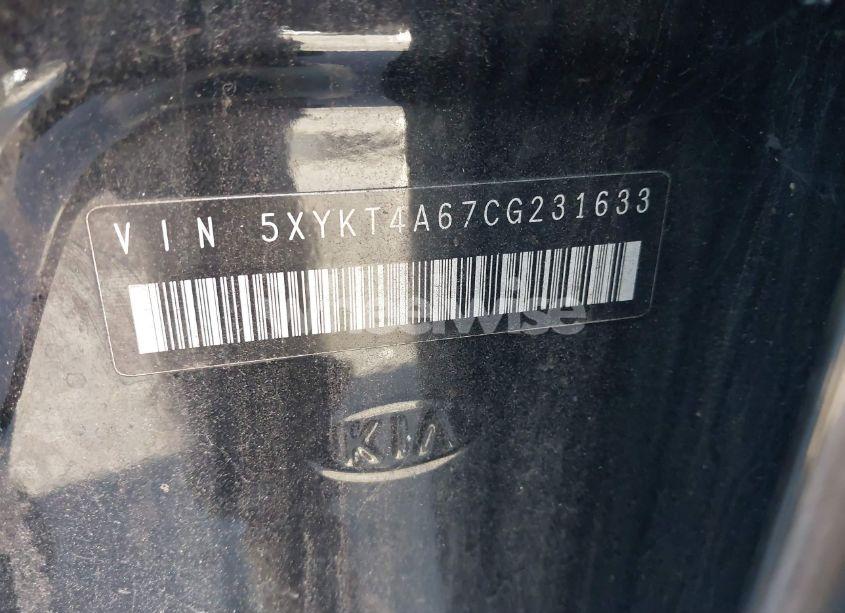 Photo 9 of 2012 Kia Sorento LX (VIN 5XYKT4A67CG231633)