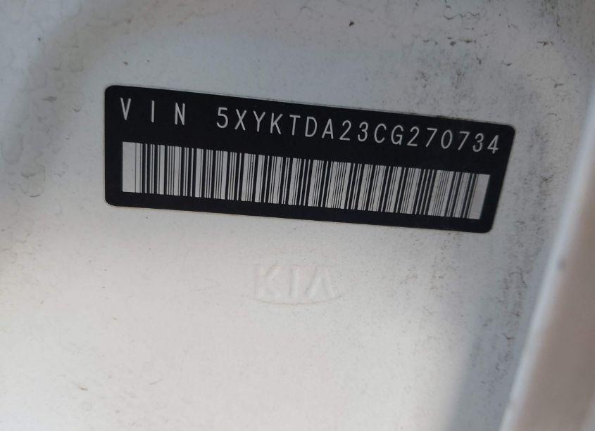 Photo 9 of 2012 Kia Sorento LX V6 (VIN 5XYKTDA23CG270734)