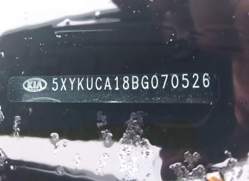 Photo 9 of 2011 Kia Sorento EX (VIN 5XYKUCA18BG070526)