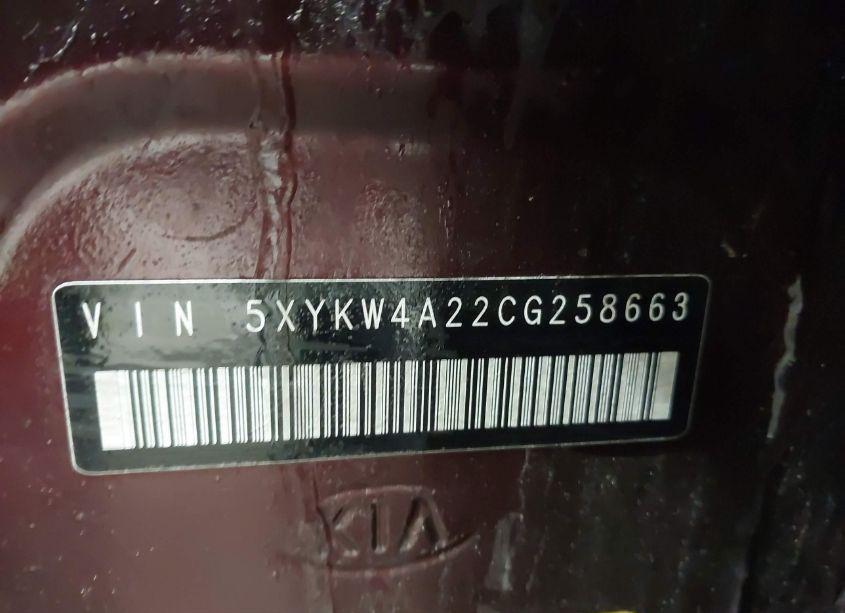 Photo 9 of 2012 Kia Sorento SX V6 (VIN 5XYKW4A22CG258663)