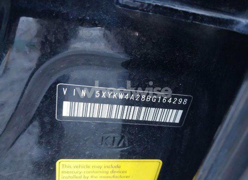 Photo 9 of 2011 Kia Sorento SX V6 (VIN 5XYKW4A28BG164298)