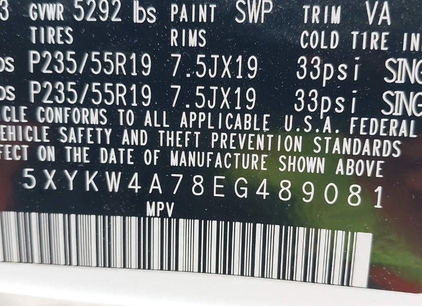 Photo 9 of 2014 Kia Sorento LIMITED V6 (VIN 5XYKW4A78EG489081)