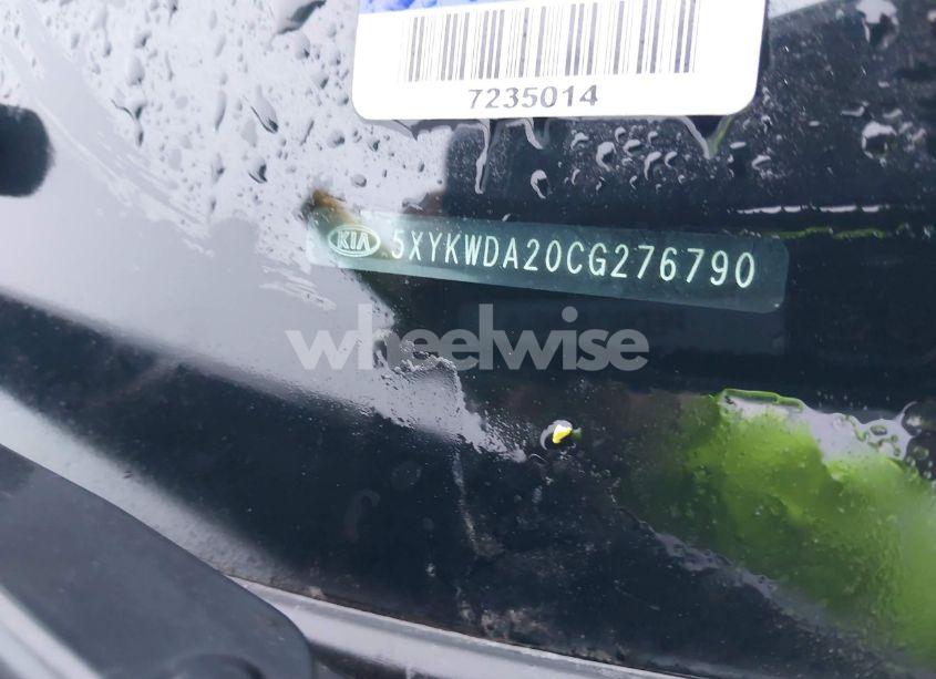 Photo 11 of 2012 Kia Sorento SX V6 (VIN 5XYKWDA20CG276790)