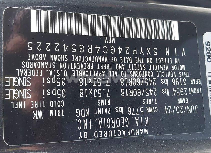 Photo 9 of 2024 Kia Telluride LX (VIN 5XYP24GC4RG542225)