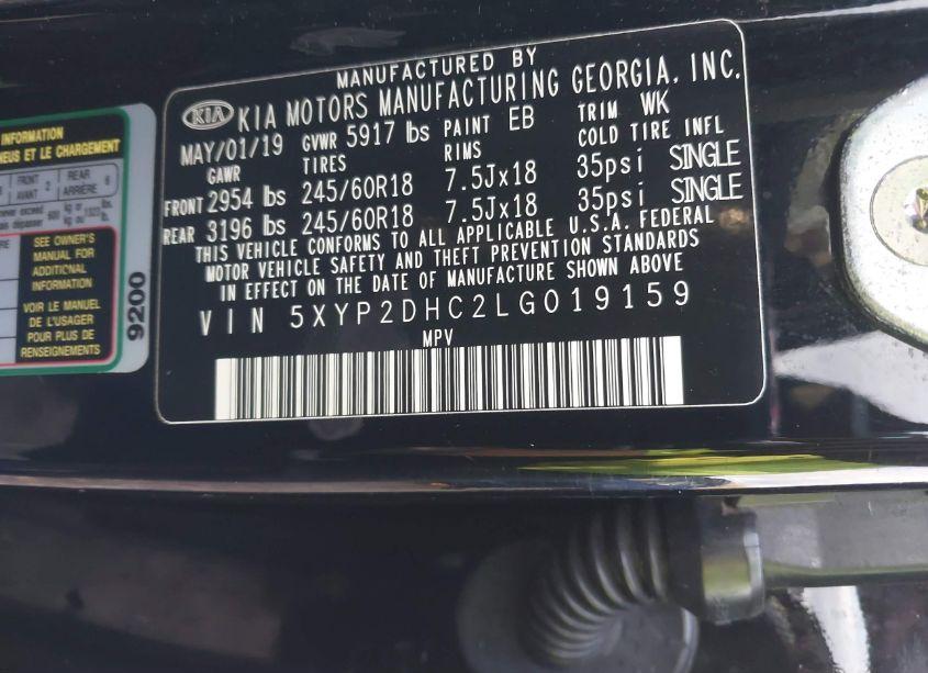 Photo 9 of 2020 Kia Telluride LX (VIN 5XYP2DHC2LG019159)