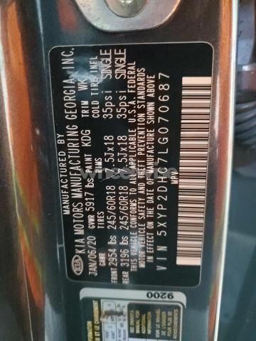 Photo 12 of 2020 KIA TELLURIDE LX (VIN 5XYP2DHC7LG070687)