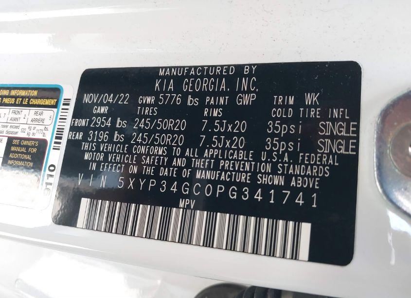 Photo 9 of 2023 Kia Telluride EX (VIN 5XYP34GC0PG341741)