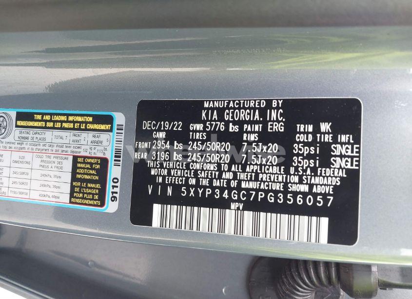 Photo 9 of 2023 Kia Telluride EX (VIN 5XYP34GC7PG356057)