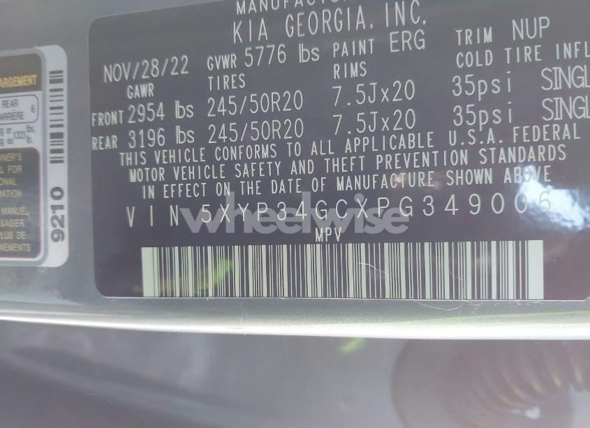 Photo 9 of 2023 Kia Telluride EX (VIN 5XYP34GCXPG349006)