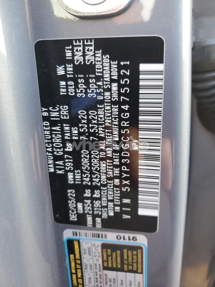 Photo 13 of 2024 KIA TELLURIDE EX (VIN 5XYP3DGC5RG475521)