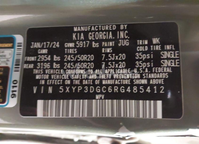 Photo 9 of 2024 Kia Telluride EX X-LINE (VIN 5XYP3DGC6RG485412)