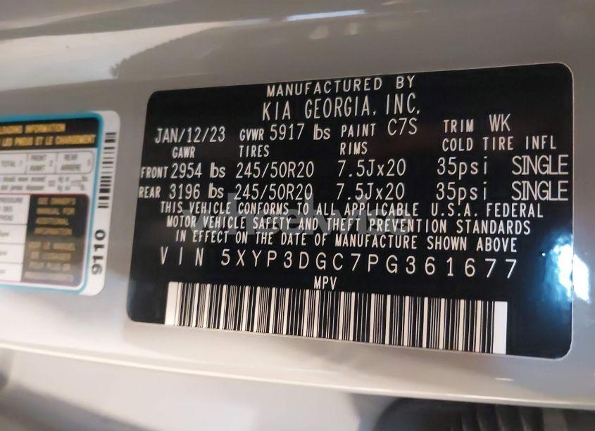 Photo 9 of 2023 Kia Telluride EX X-LINE (VIN 5XYP3DGC7PG361677)