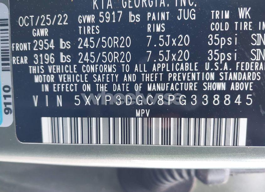 Photo 9 of 2023 Kia Telluride EX X-LINE (VIN 5XYP3DGC8PG338845)