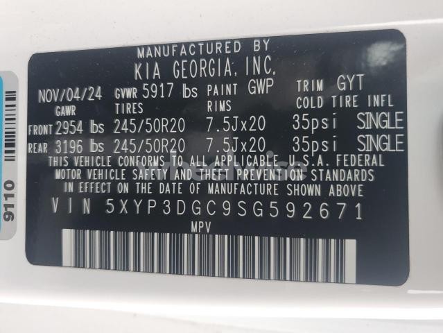 Photo 10 of 2025 KIA TELLURIDE EX (VIN 5XYP3DGC9SG592671)