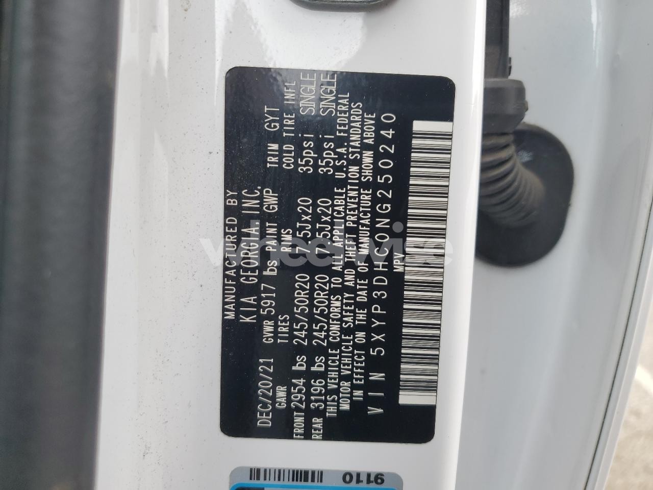 Photo 14 of 2022 KIA TELLURIDE EX (VIN 5XYP3DHC0NG250240)