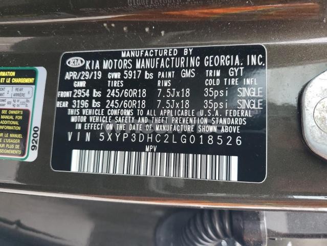 Photo 3 of 2020 KIA TELLURIDE EX (VIN 5XYP3DHC2LG018526)