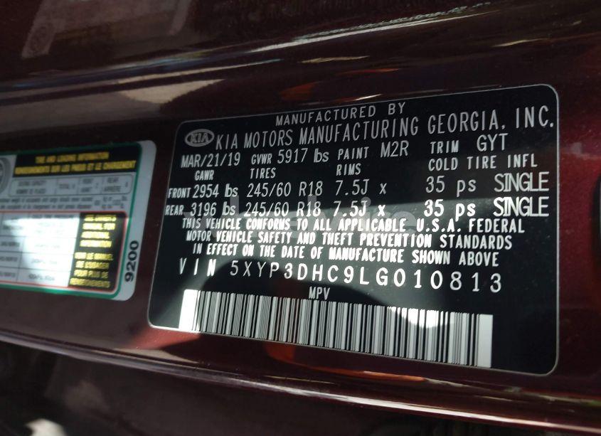 Photo 9 of 2020 Kia Telluride EX (VIN 5XYP3DHC9LG010813)