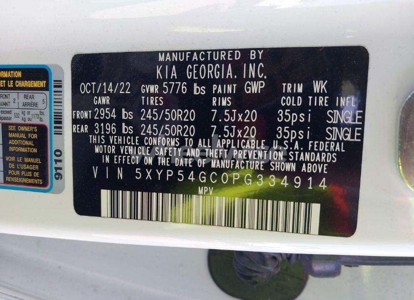 Photo 9 of 2023 Kia Telluride SX (VIN 5XYP54GC0PG334914)