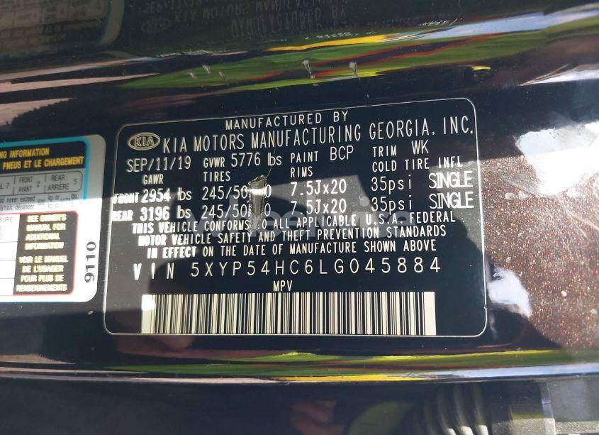 Photo 9 of 2020 Kia Telluride SX (VIN 5XYP54HC6LG045884)