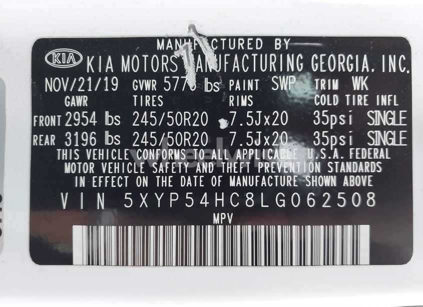 Photo 9 of 2020 Kia Telluride SX (VIN 5XYP54HC8LG062508)